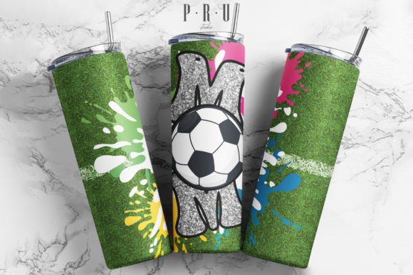 20oz Skinny Tumbler Football Mom PNG: Graphics for Crafts & Branding