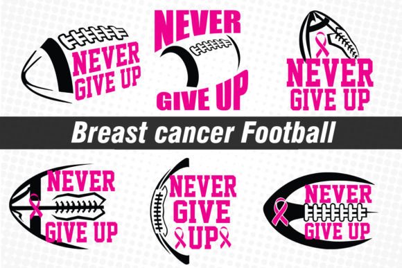 Breast Cancer SVG: Pink Ribbon + Football Graphics for Crafts