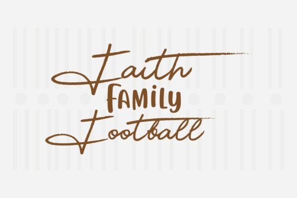 Faith Family Football SVG Graphics for Crafts