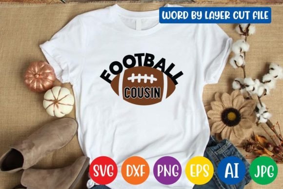 Football Cousin SVG Design