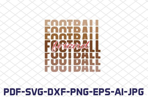 Football Friend SVG Cut Files: Graphics for Crafts & Branding