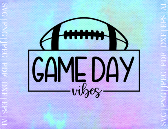 Football Game Day Vibes SVG: Graphics for Crafts & Content