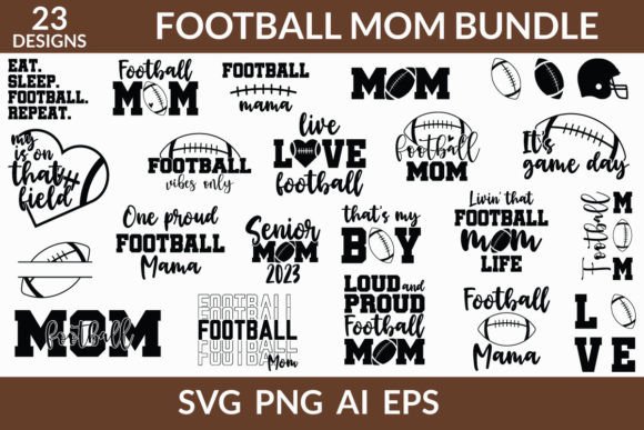 Football Mom Bundle: Graphics & Crafts