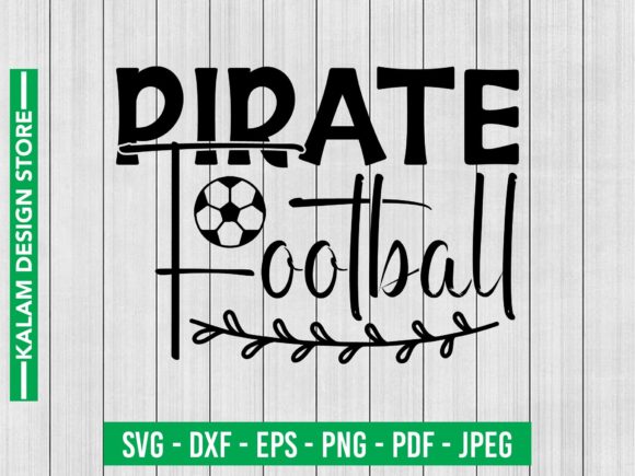 Pirate Football SVG Graphics for Crafts
