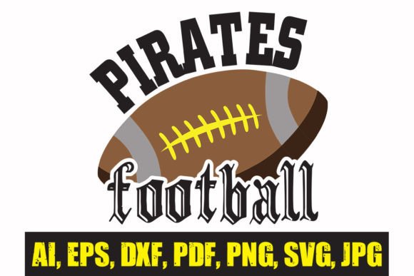 Pirates Football Graphics for Crafts & Creative Brands